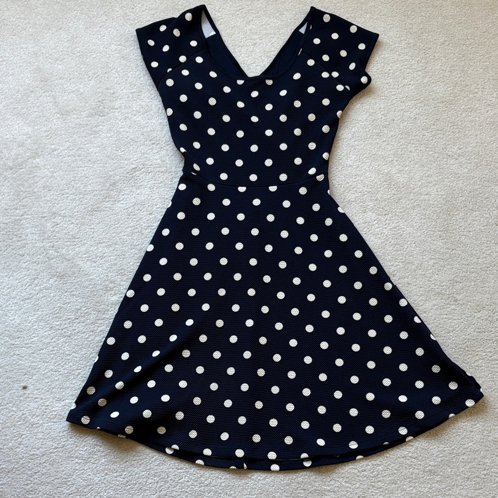 Polka Dot A-Line Dress
